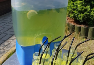 Lemoniada z cytryną i świeżą miętą