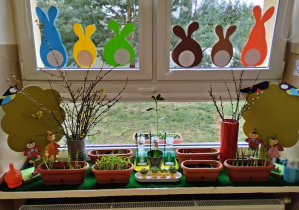 Ogródek w kąciku przedszkolnym