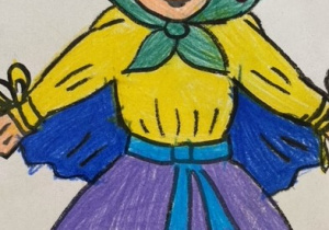 Kolorowanka przedstawiająca Marzannę