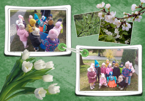 Powitanie wiosny w ogrodzie przedszkolnym