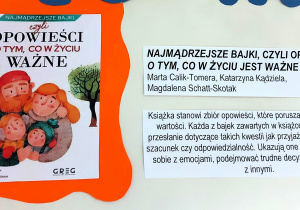 Gazetka ścienna z propozycjami książek, które warto przeczytać