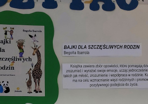 Gazetka ścienna z propozycjami książek, które warto przeczytać