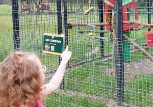 Dzieci zwiedzają ZOO Safari w Borysewie