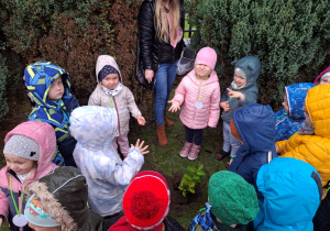 Dzieci sadzą drzewko