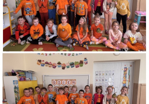 Dzieci pozują do wspólnego zdjęcia