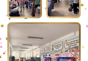 Dzieci oglądają kąciki wróżb