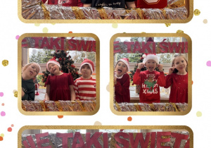 Dzieci pozują do zdjęcia