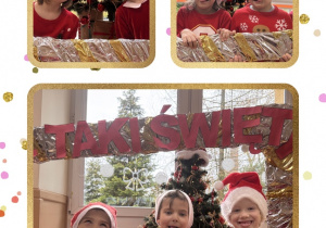 Dzieci pozują do zdjęcia