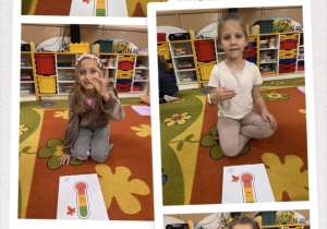 Dzieci pokazują w języku migowym jak się czują