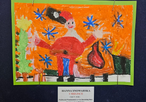 Praca plastyczna dziewczynki.