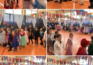 Dzieci tańczą poloneza