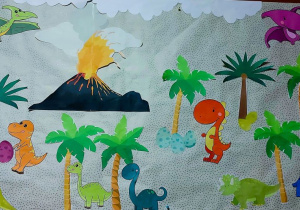 Praca plastyczno - techniczna wykonana przez dzieci