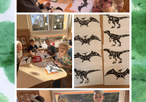 dzieci podczas pracy plastycznej