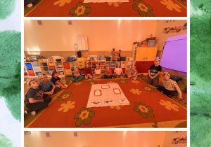 dzieci pozują do zdjęć