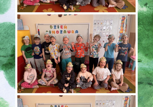 dzieci pozują do zdjęć