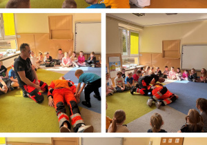 Spotkanie przedszkolaków z ratownikami medycznymi