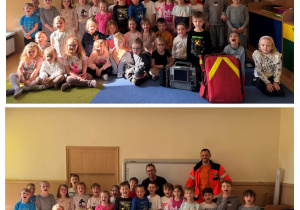 Spotkanie przedszkolaków z ratownikami medycznymi