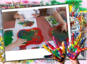 Kolorowy świat palcami malowany