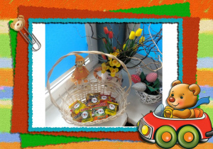 Koszyk z upominkami dla dzieci