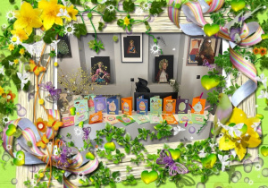 Wystawka kart wielkanocnych wykonanych przez dzieci