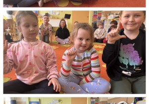 Dzieci migają krótkie wyrazy