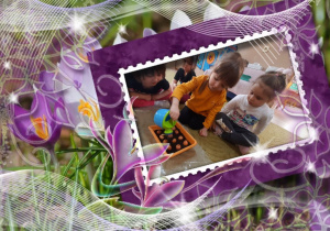 Dzieci sadzą cebulki