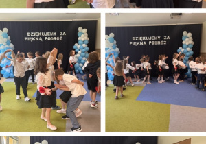 Dzieci tańczą poloneza