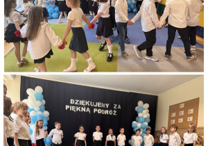 Dzieci tańczą poloneza