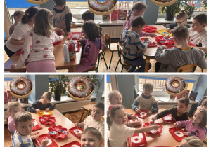 Dzieci malują piankoliną