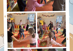 Dzieci tańczą w kole